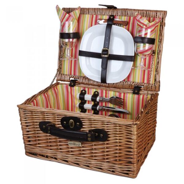 Vintage Picnic and Beyond Picnic Basket for 2-NEW